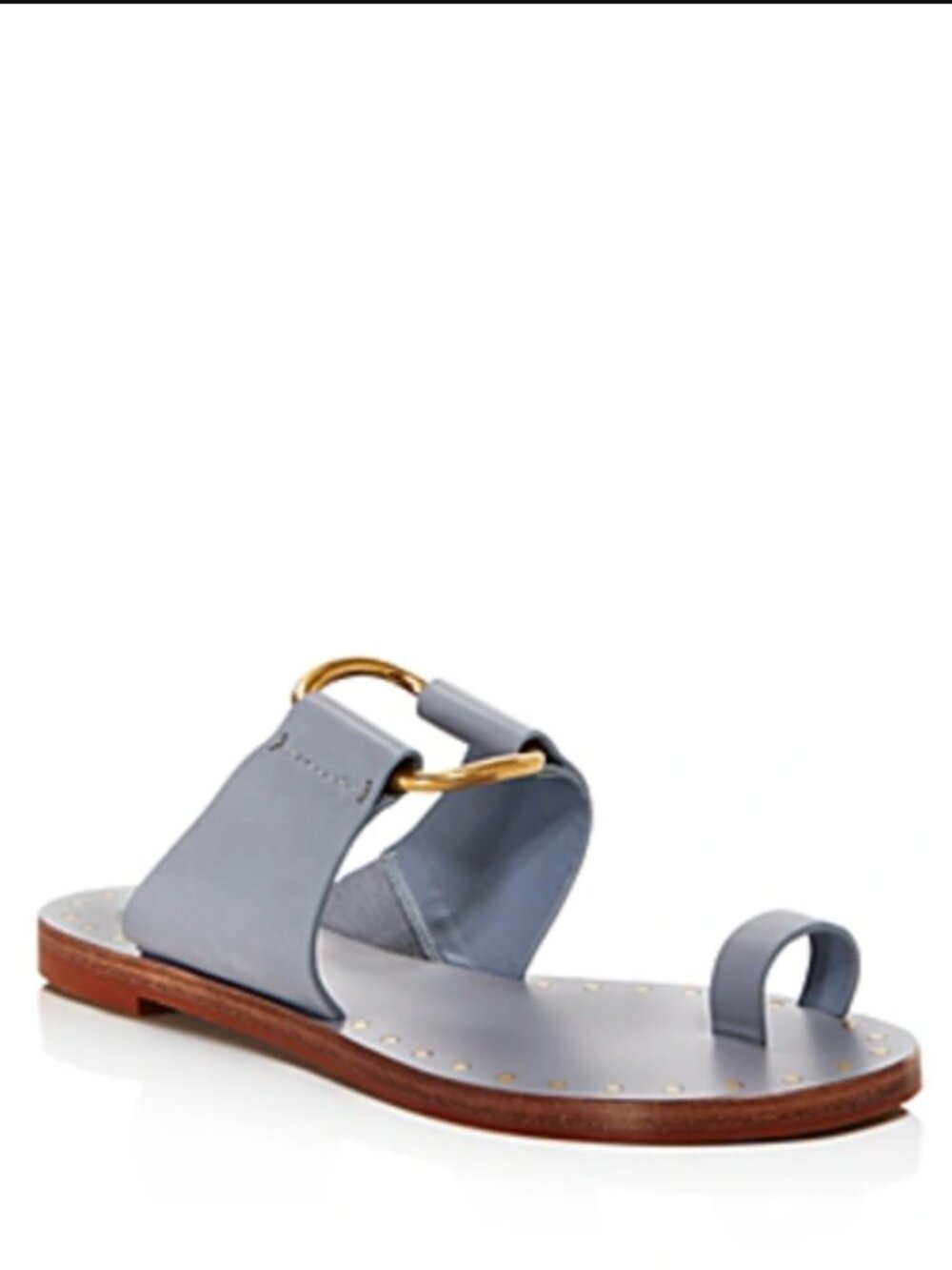 Tory Burch Ravello Studded Leather Slide Sandals